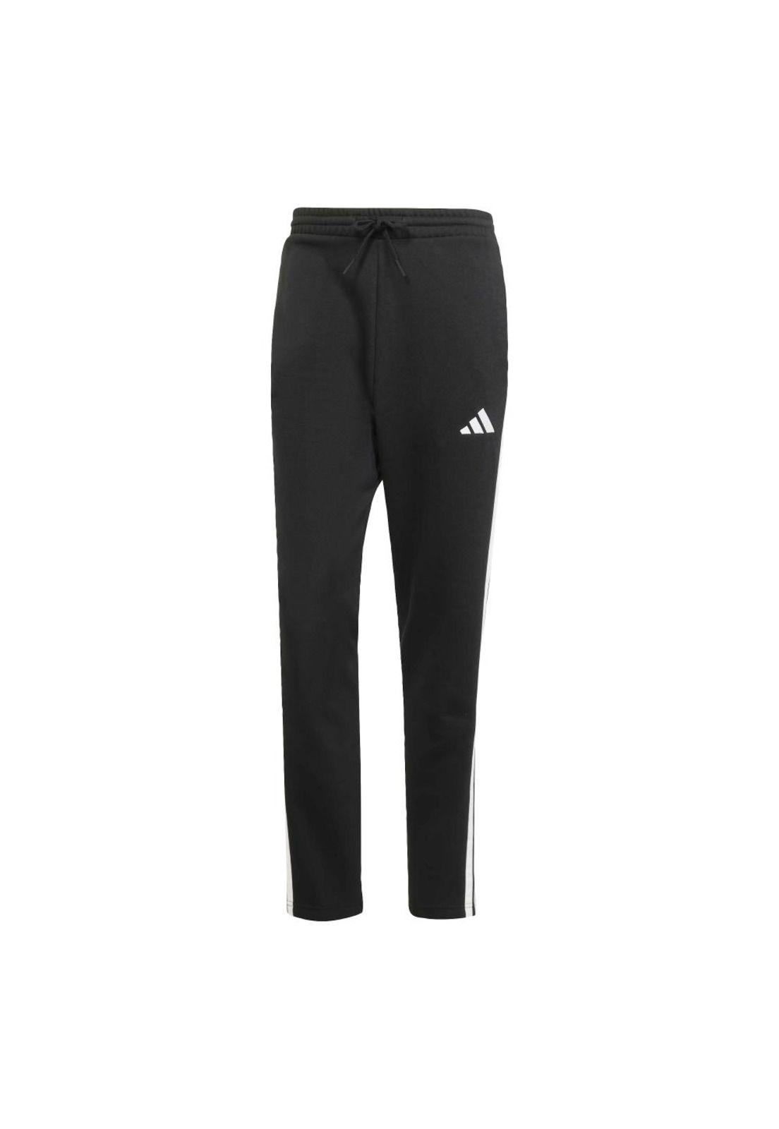 Pantalón adidas Essentials 3 Tiras Tela Fleece Puño Abierto-0