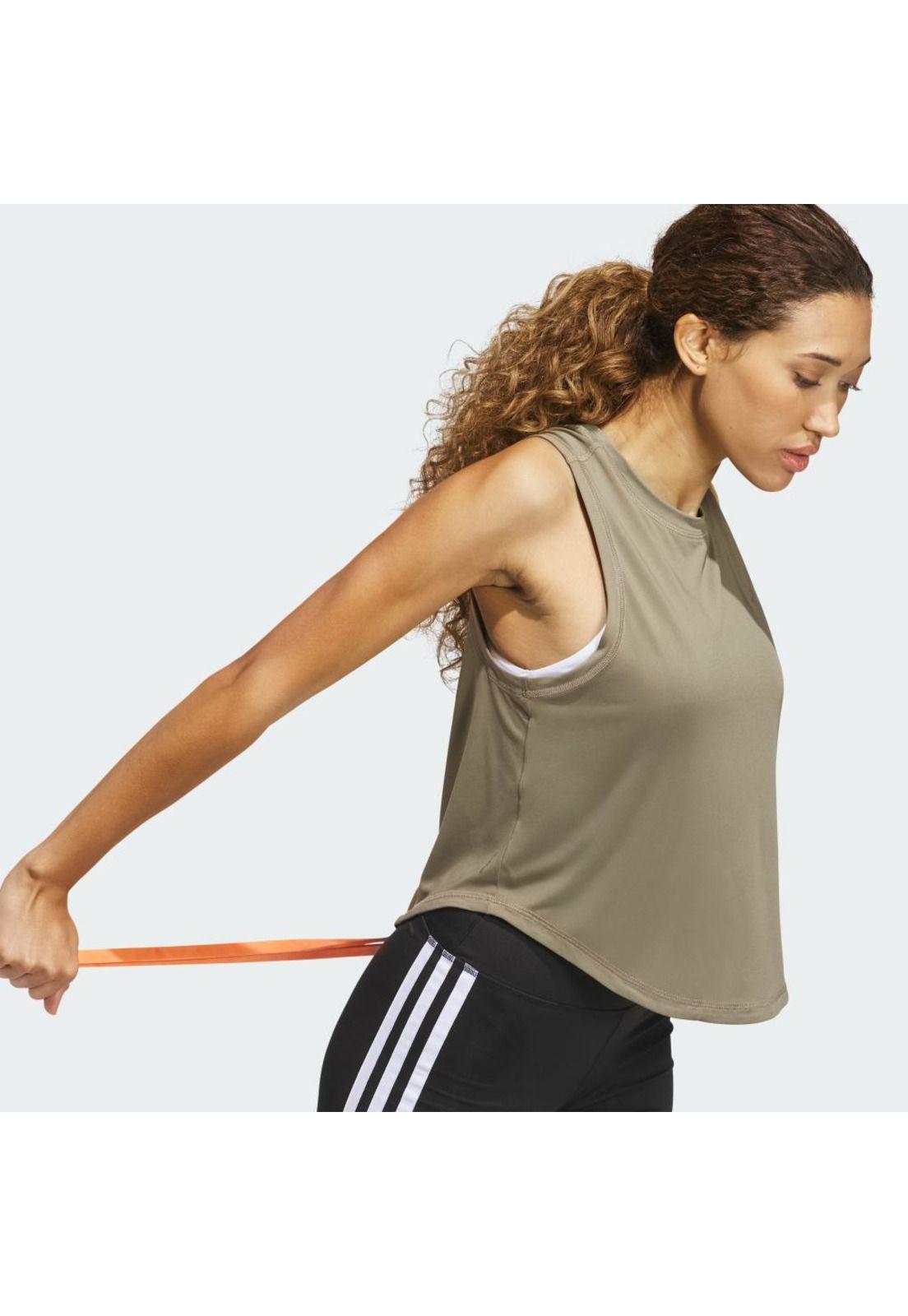 Polera adidas Camiseta sin Mangas Designed for Train Workout-4