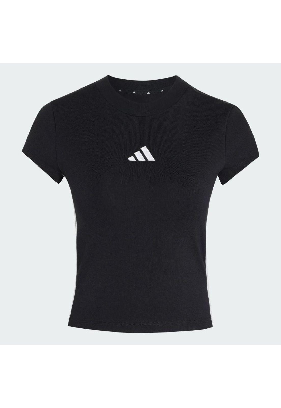Polera adidas Corta Essentials 3 Tiras Ceñida Acolchada-1