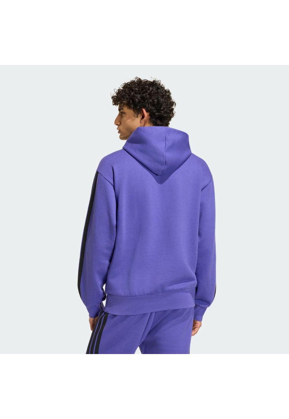Polerón adidas Hombre con Capucha Essentials Fleece 3 Tiras-2