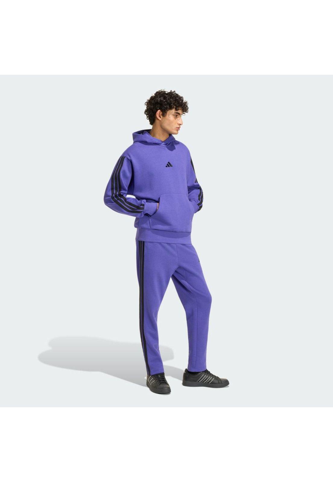 Polerón adidas Hombre con Capucha Essentials Fleece 3 Tiras-3