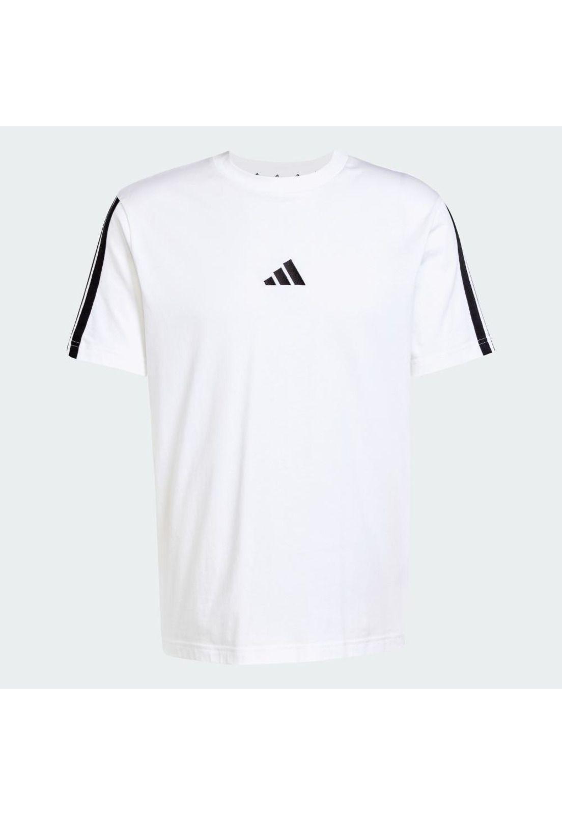 Polera adidas Playera Essentials 3 Franjas Tejido Jersey-1