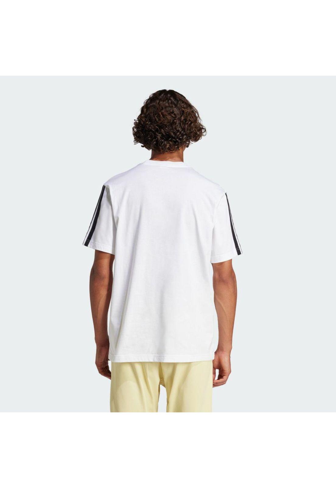 Polera adidas Playera Essentials 3 Franjas Tejido Jersey-2