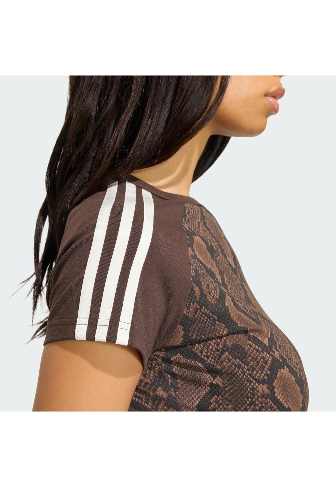 Polera adidas Mujer Cali con estampado de serpiente-5