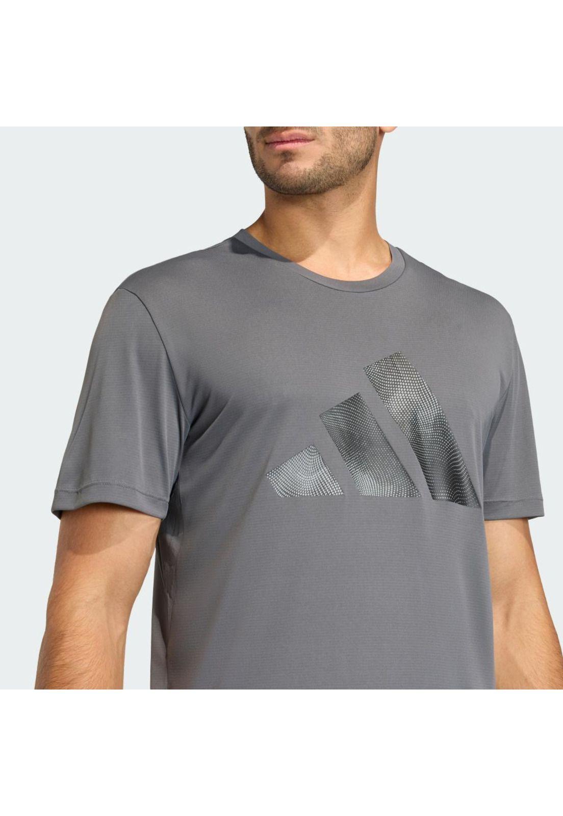 Polera adidas Running adi365 Essentials Brand Love Gris-4