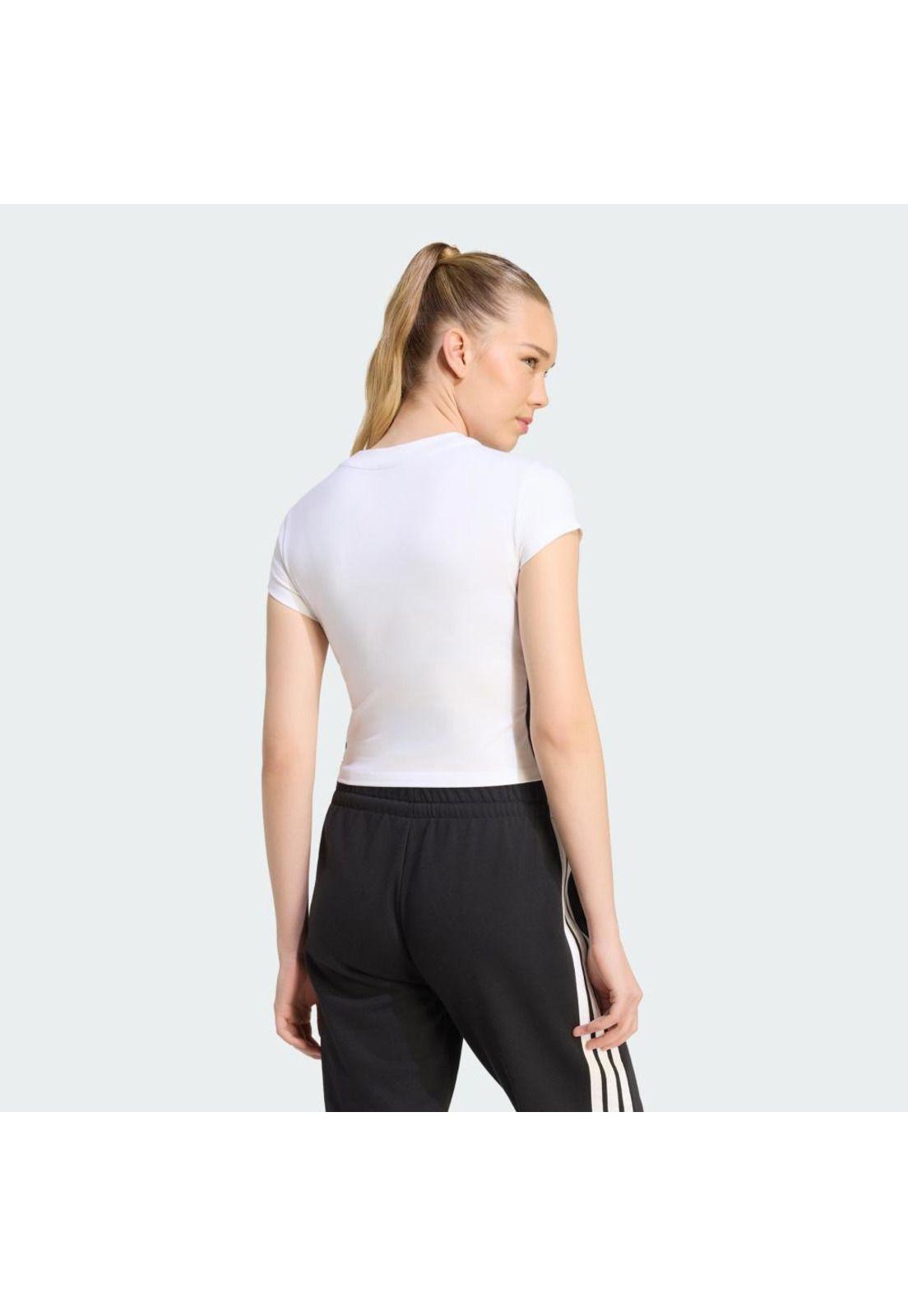 Polera adidas Corta Essentials 3 Tiras Ceñida Acolchada-2