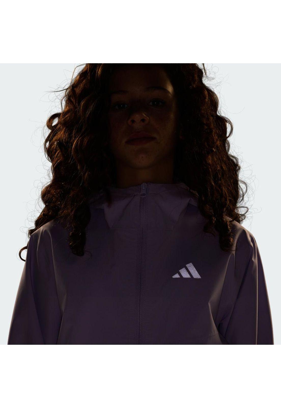 Chaqueta adidas Impermeable Terrex Kids Multi 2 Layer (Color: Morado Oscuro)-8