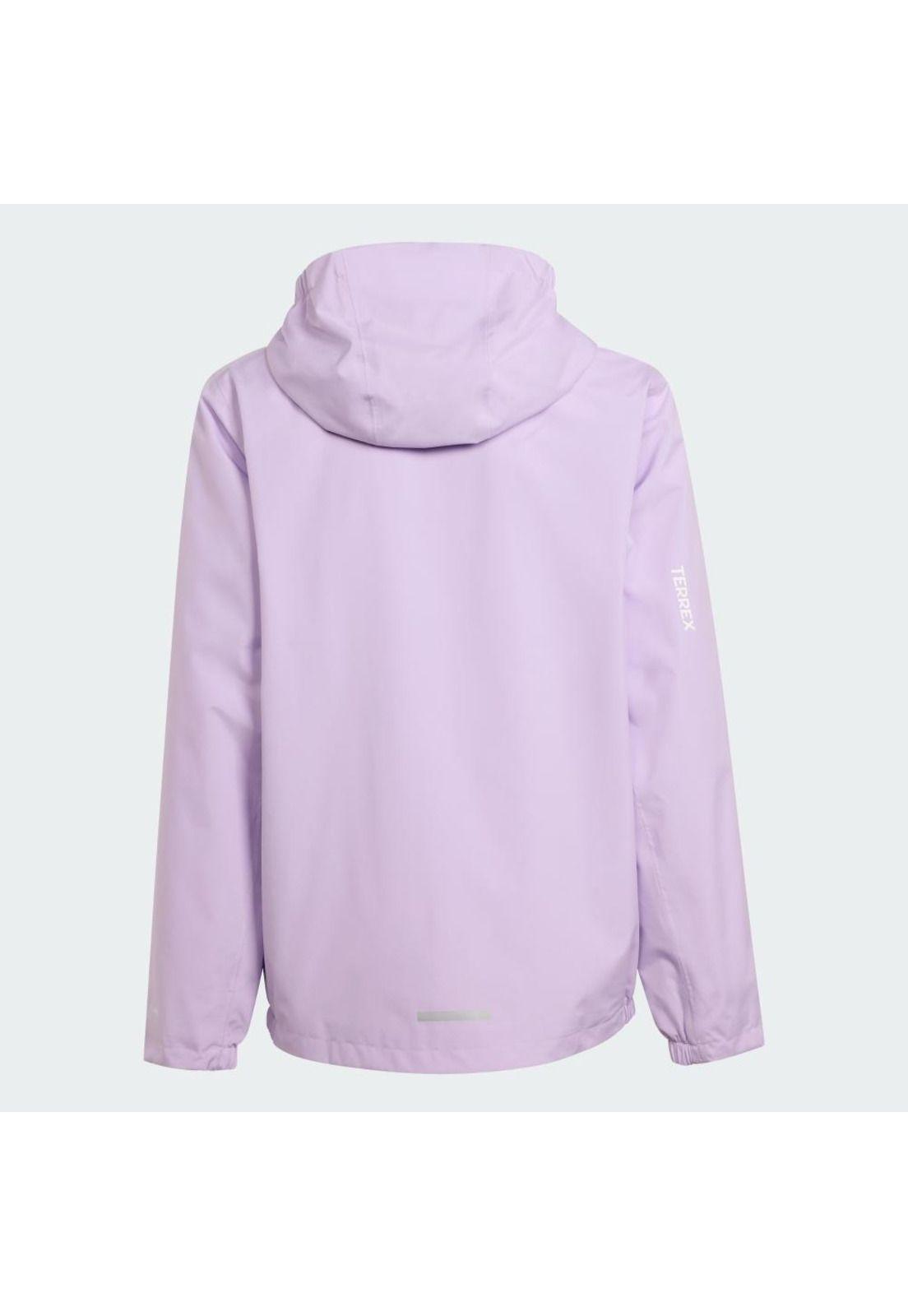 Chaqueta adidas Impermeable Terrex Kids Multi 2 Layer (Color: Morado Oscuro)-9