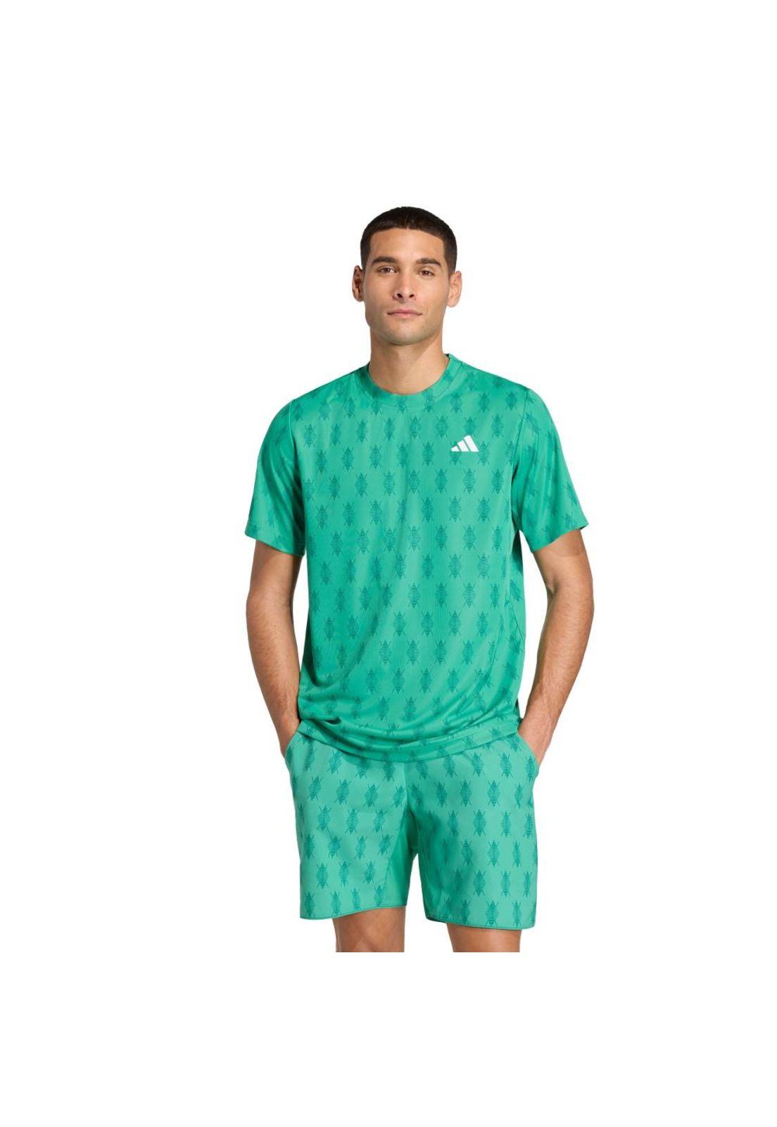 Polera adidas Hombre Graphic Club Tenis Climacool-0