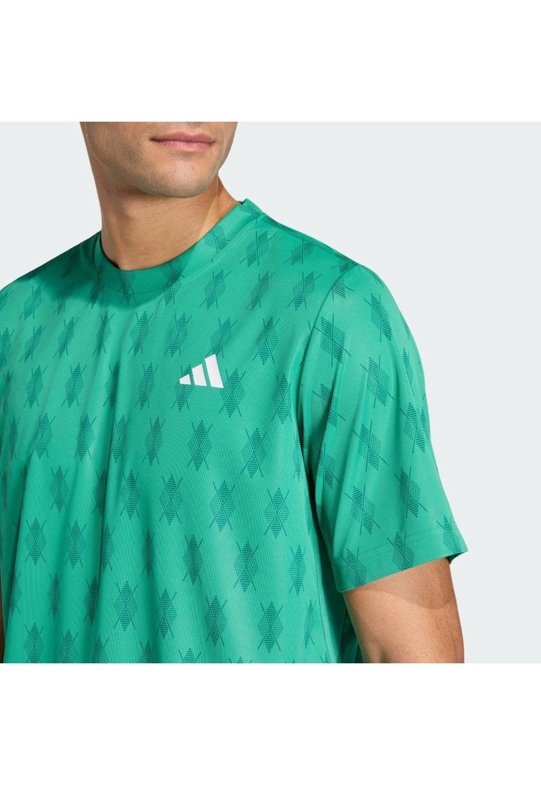 Polera adidas Hombre Graphic Club Tenis Climacool-4