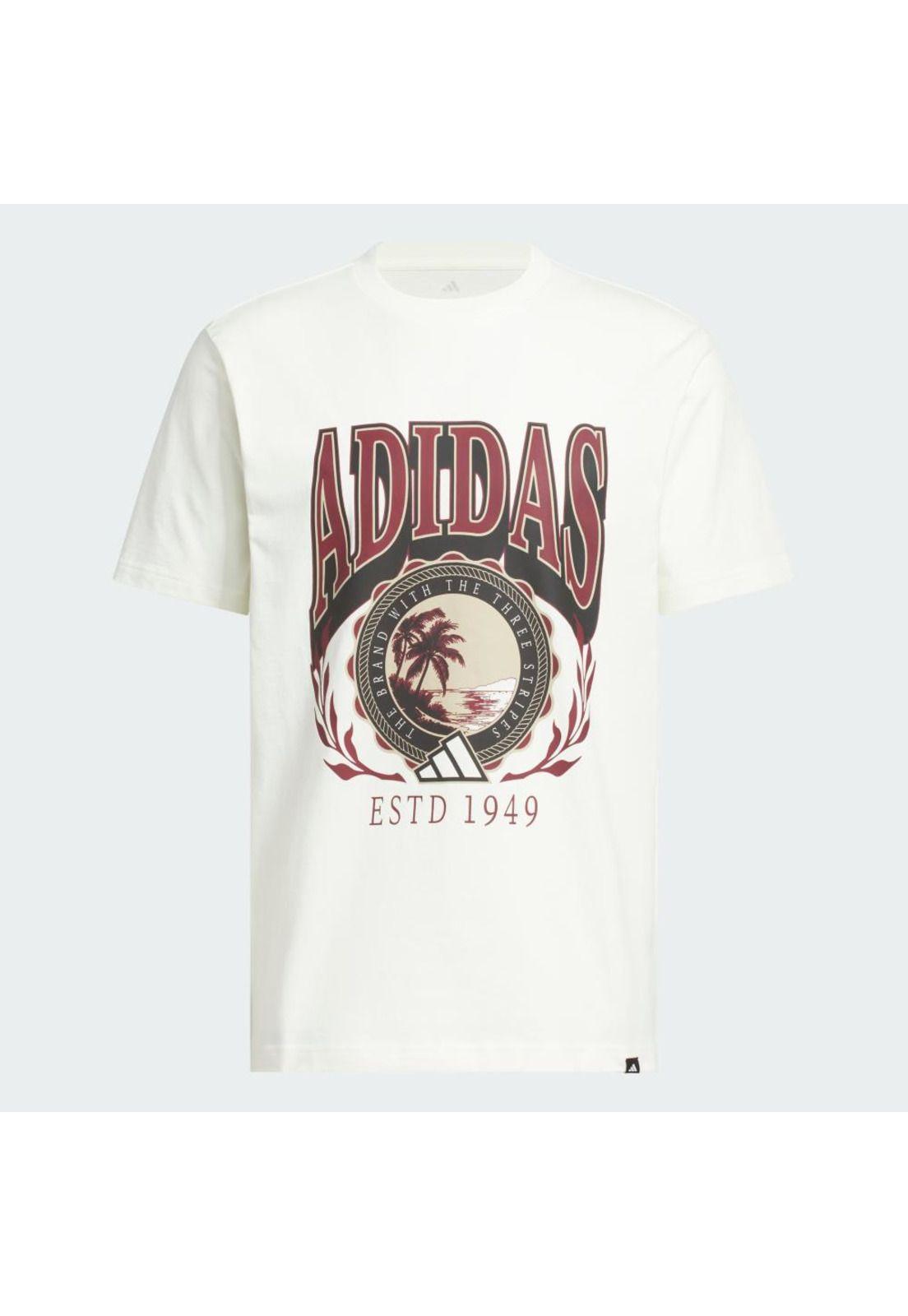 Polera adidas Hombre Estampada Varsity Crest-1