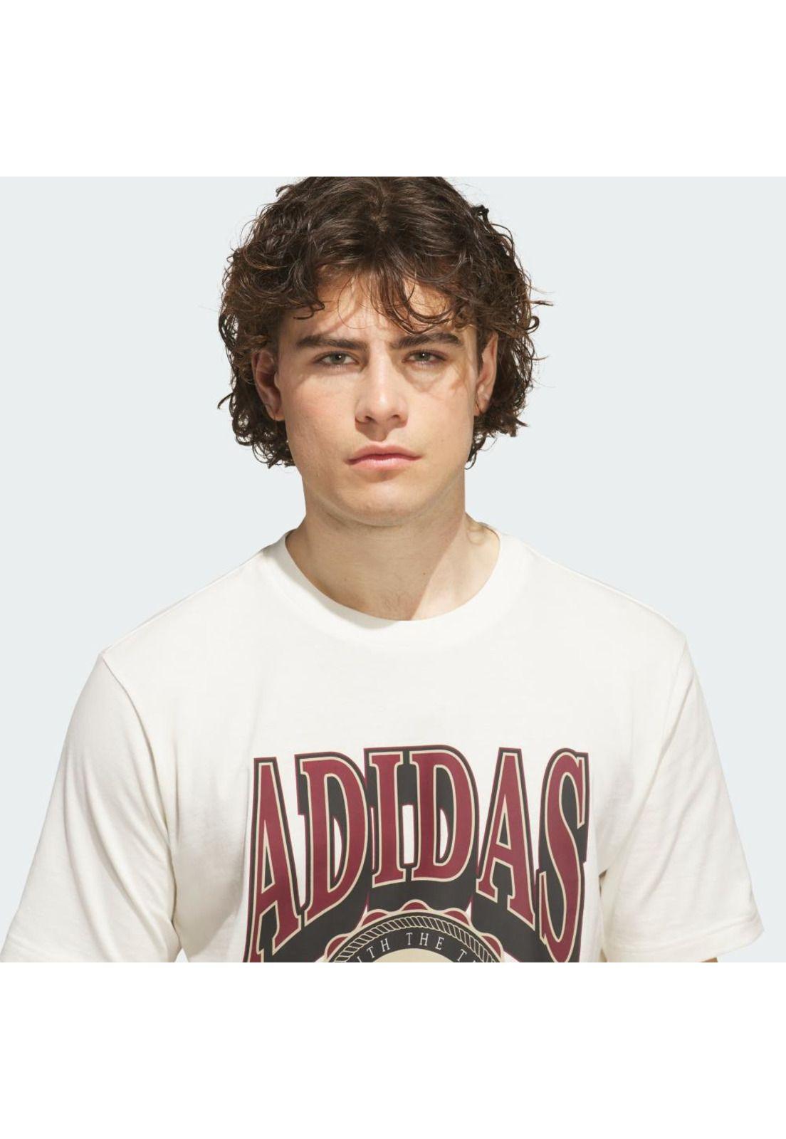 Polera adidas Hombre Estampada Varsity Crest-4