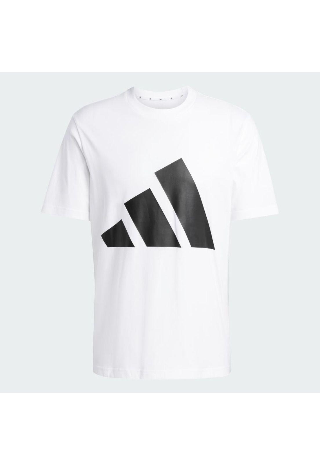 Polera adidas Hombre Essentials Logo Grande Blanco-1