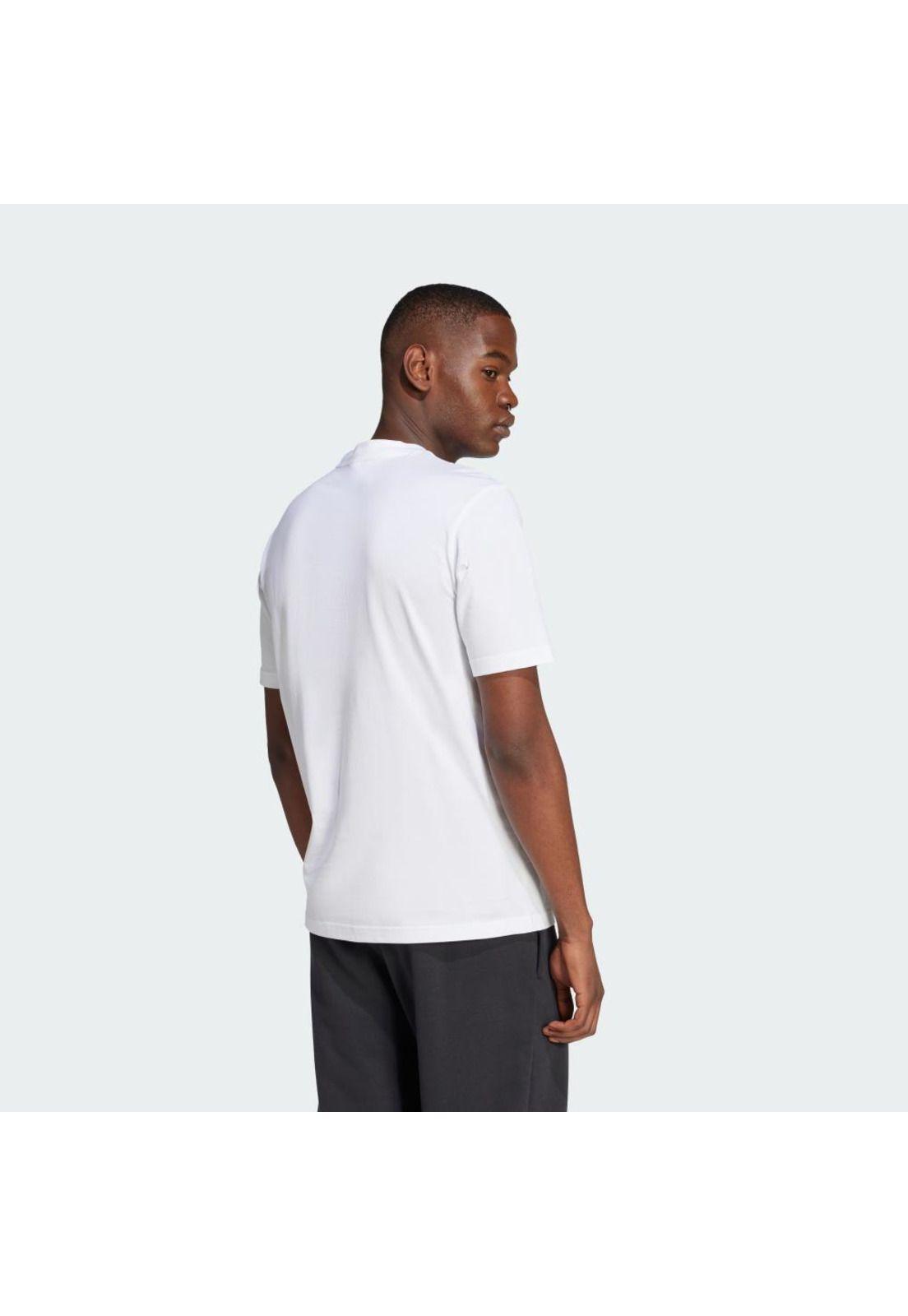 Polera adidas Hombre Essentials Logo Grande Blanco-2