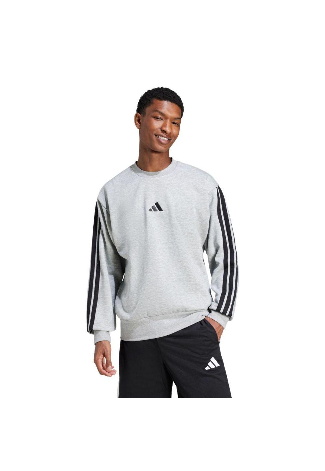 Polerón adidas Hombre Essentials Fleece 3 Tiras-0