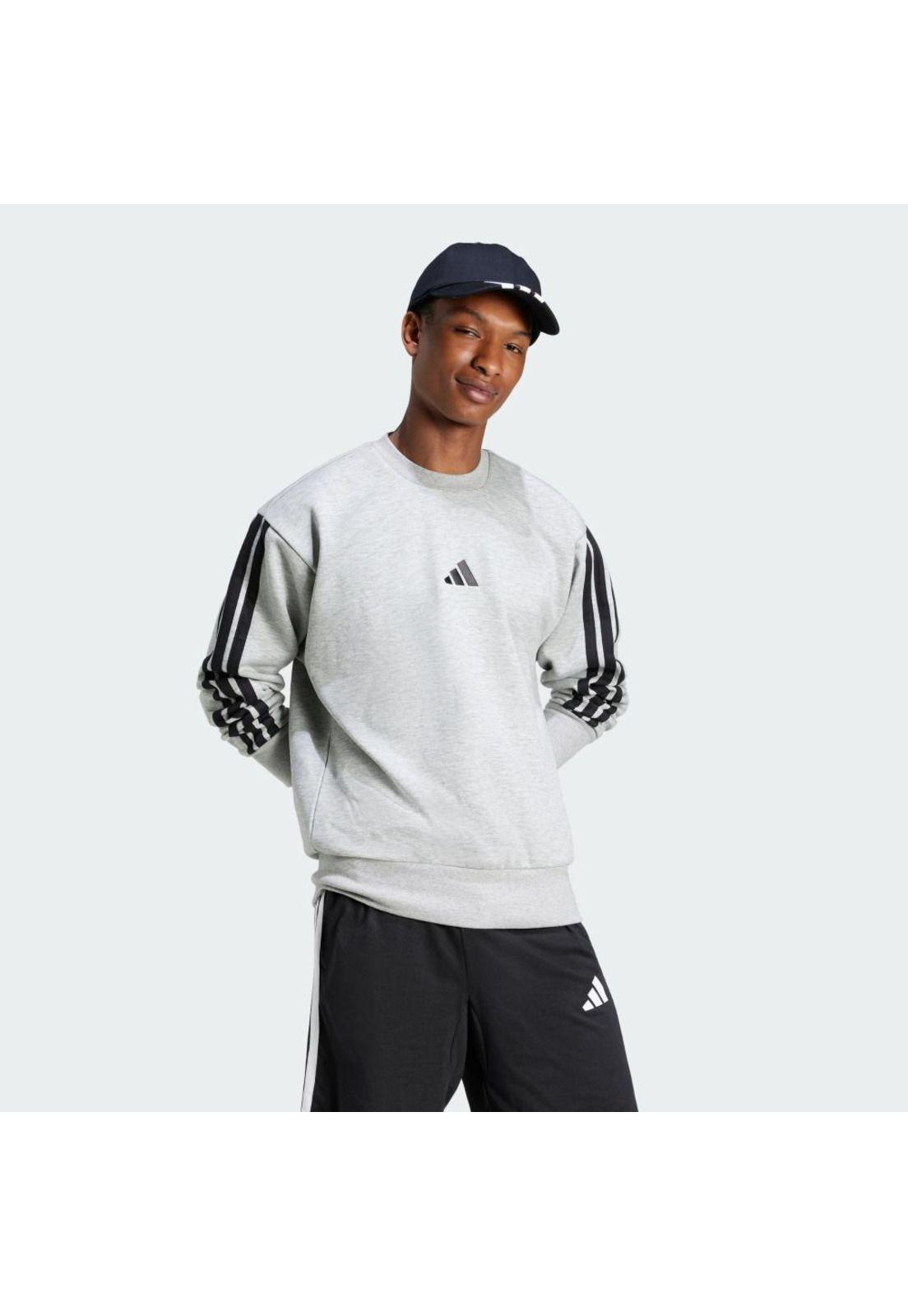 Polerón adidas Hombre Essentials Fleece 3 Tiras-3