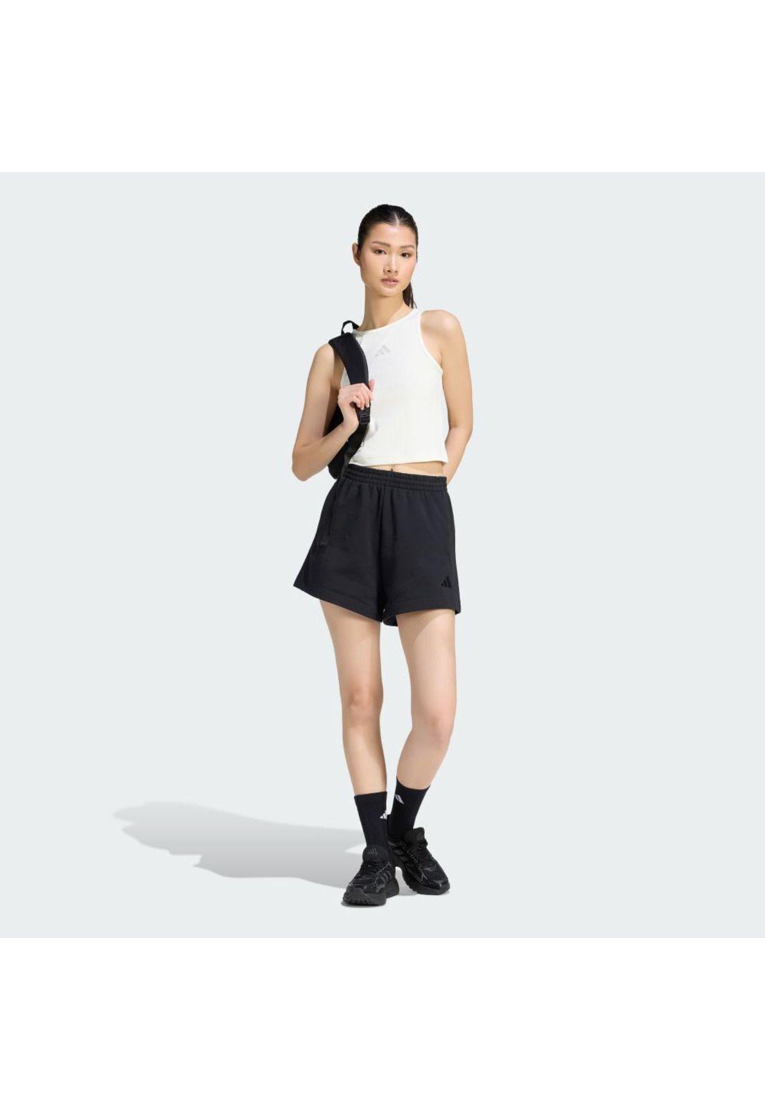 Polera adidas Mujer sin Mangas Acanalada Kit Logo Pequeño-3