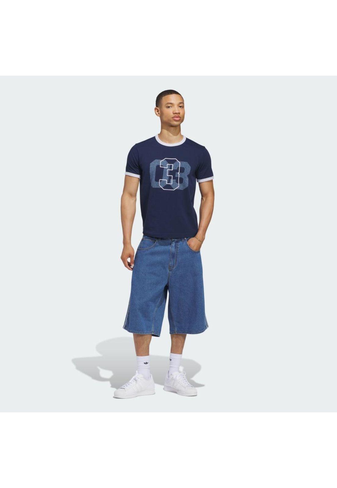 Polera adidas Hombre Ringer Originals Trifolio-3