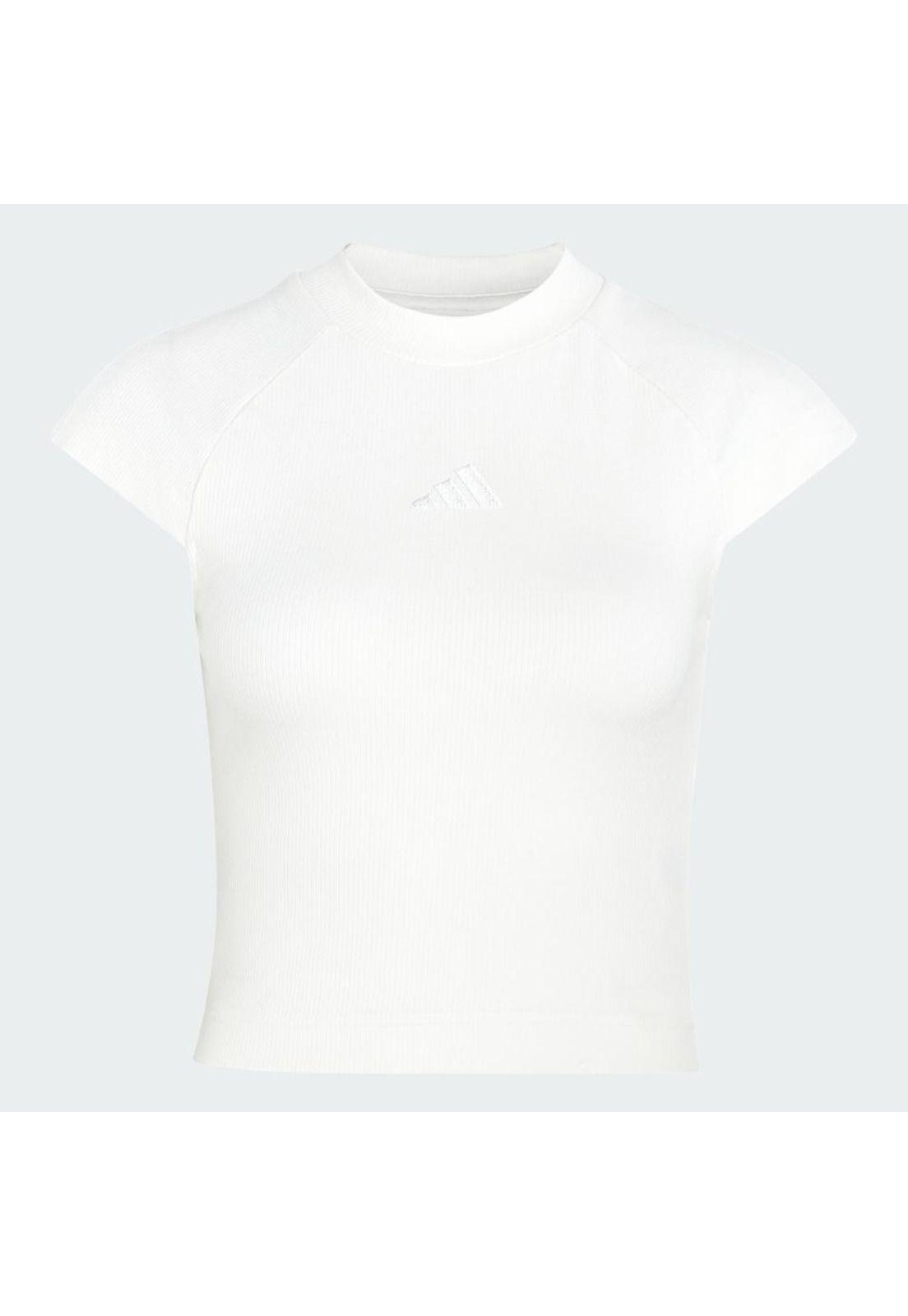 Polera adidas Mujer KIT Logo Pequeño Acanalada-1