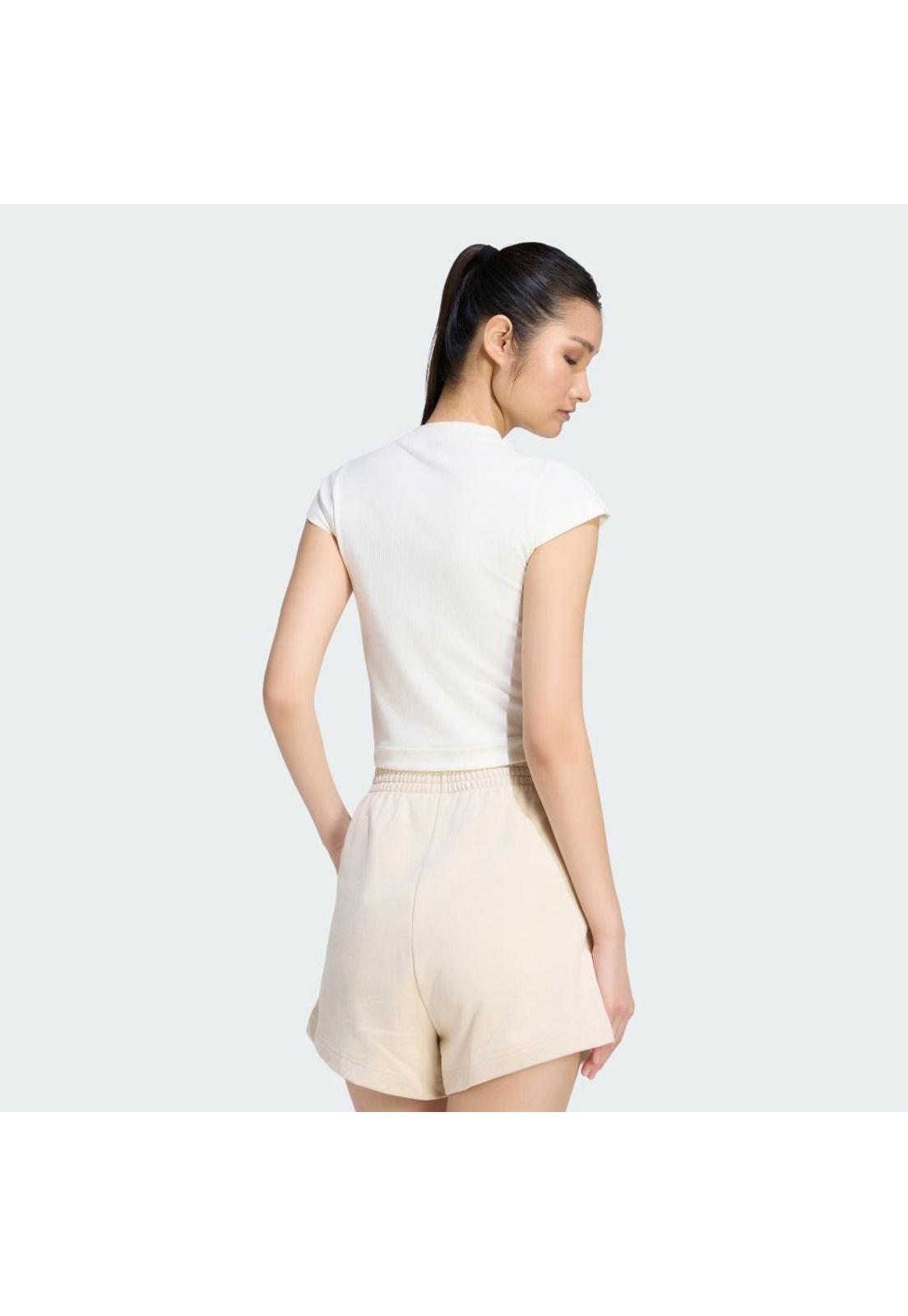 Polera adidas Mujer KIT Logo Pequeño Acanalada-2