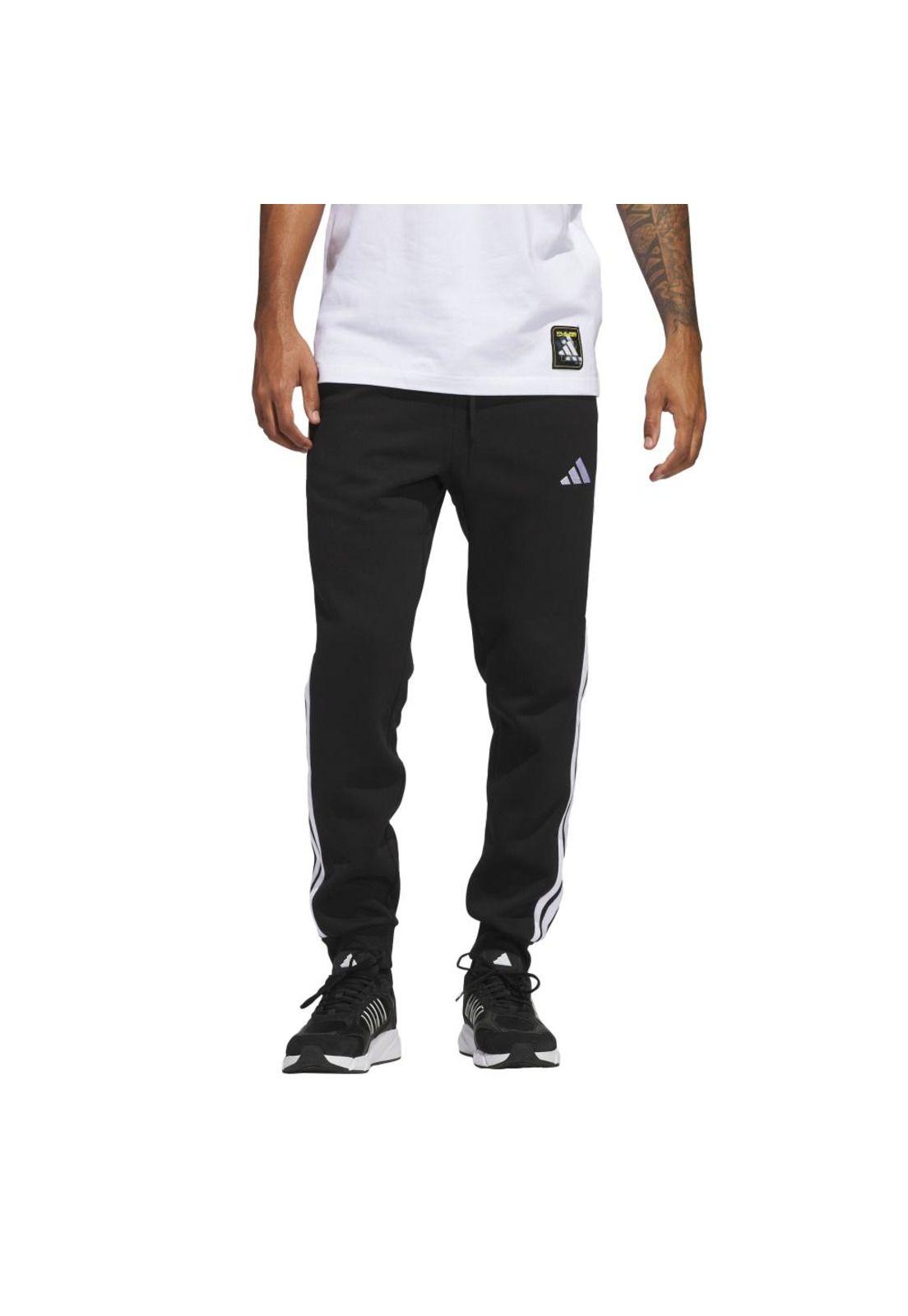 Pantalón adidas Hombre Essentials 3 Tiras de felpa-0