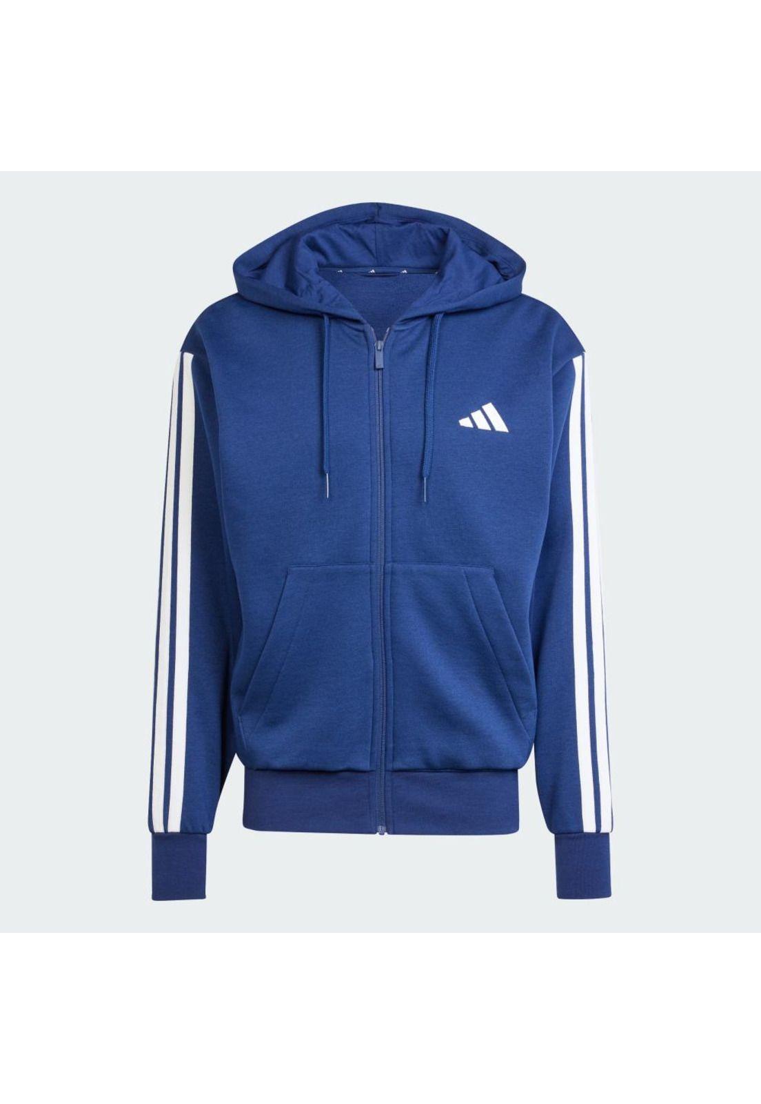 Polerón adidas Hombre con Capucha Essentials Fleece 3 Tiras-1