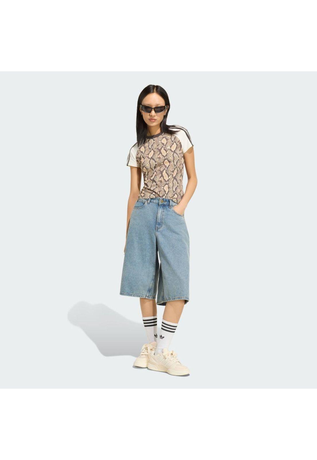 Polera adidas Mujer Cali con estampado de serpiente-3