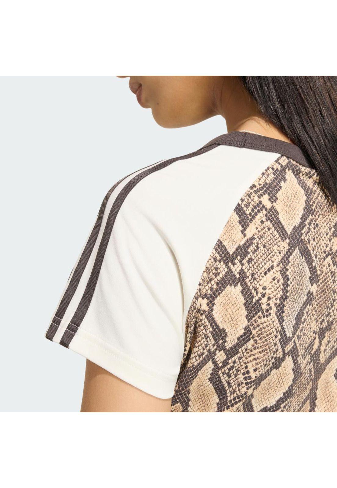 Polera adidas Mujer Cali con estampado de serpiente-5