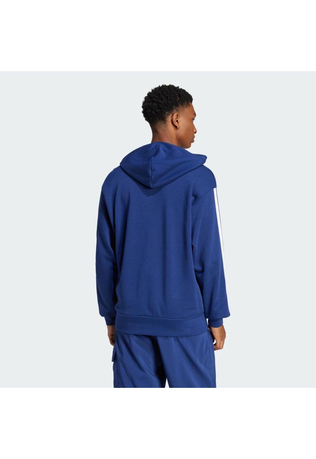 Polerón adidas con Capucha Essentials 3 Tiras Felpa Francesa-2