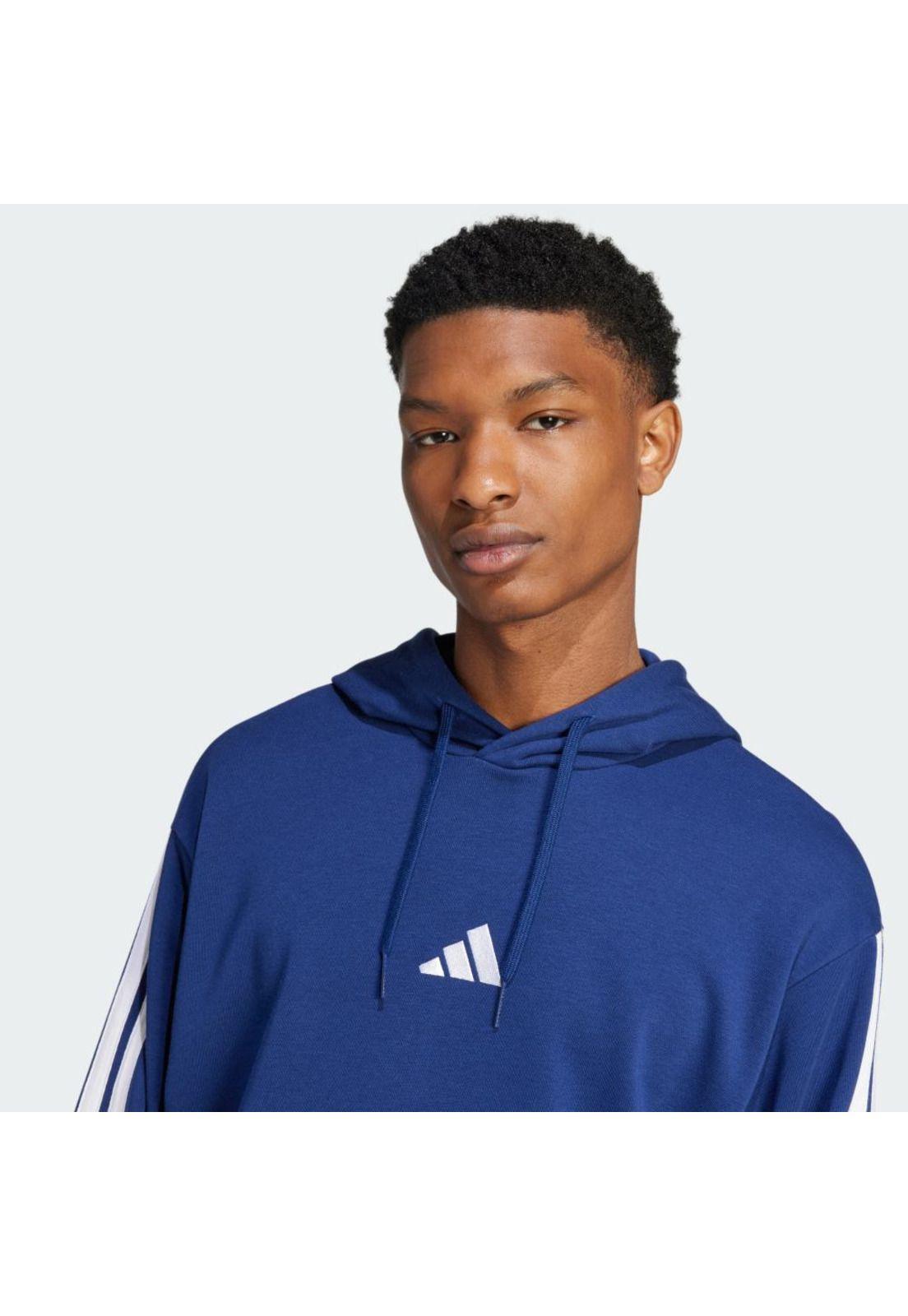 Polerón adidas con Capucha Essentials 3 Tiras Felpa Francesa-4
