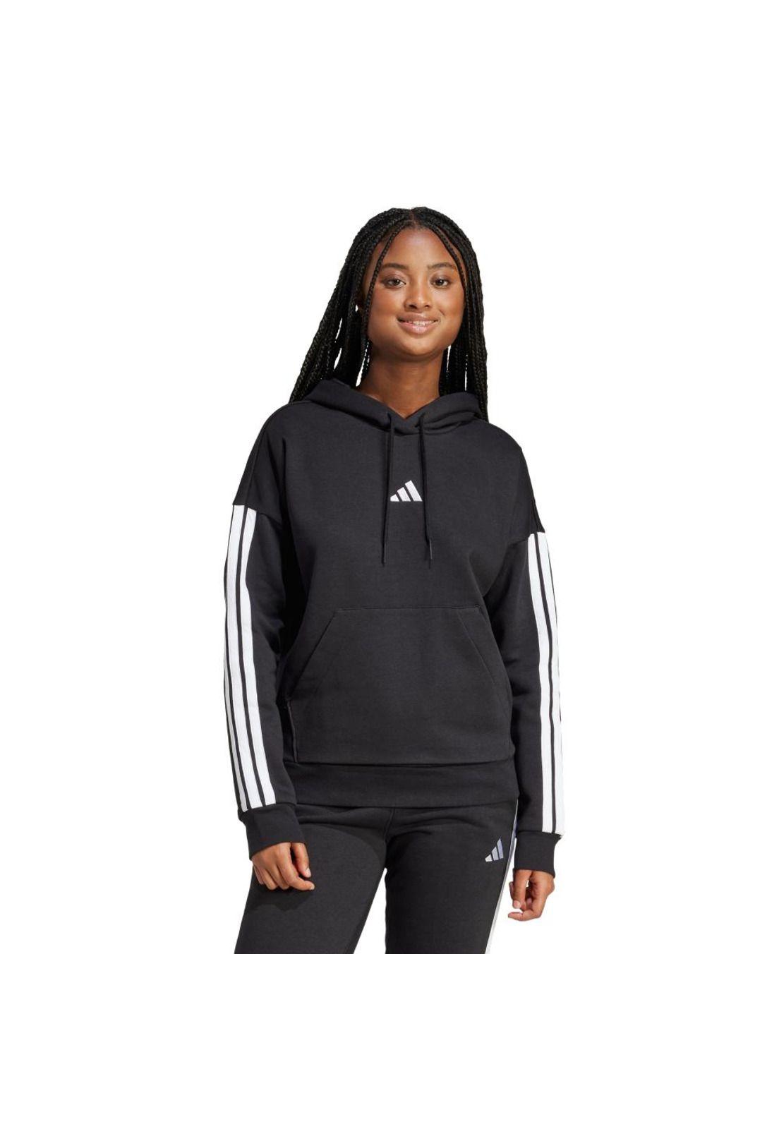 Polerón adidas con Capucha Essentials 3 TIRAS Tela Fleece-0