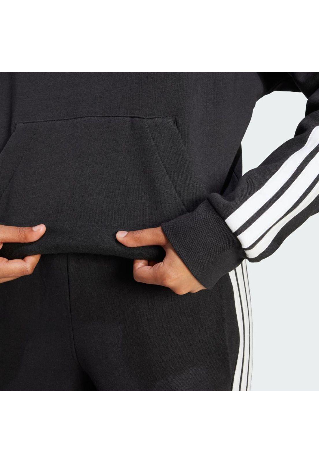 Polerón adidas con Capucha Essentials 3 TIRAS Tela Fleece-5