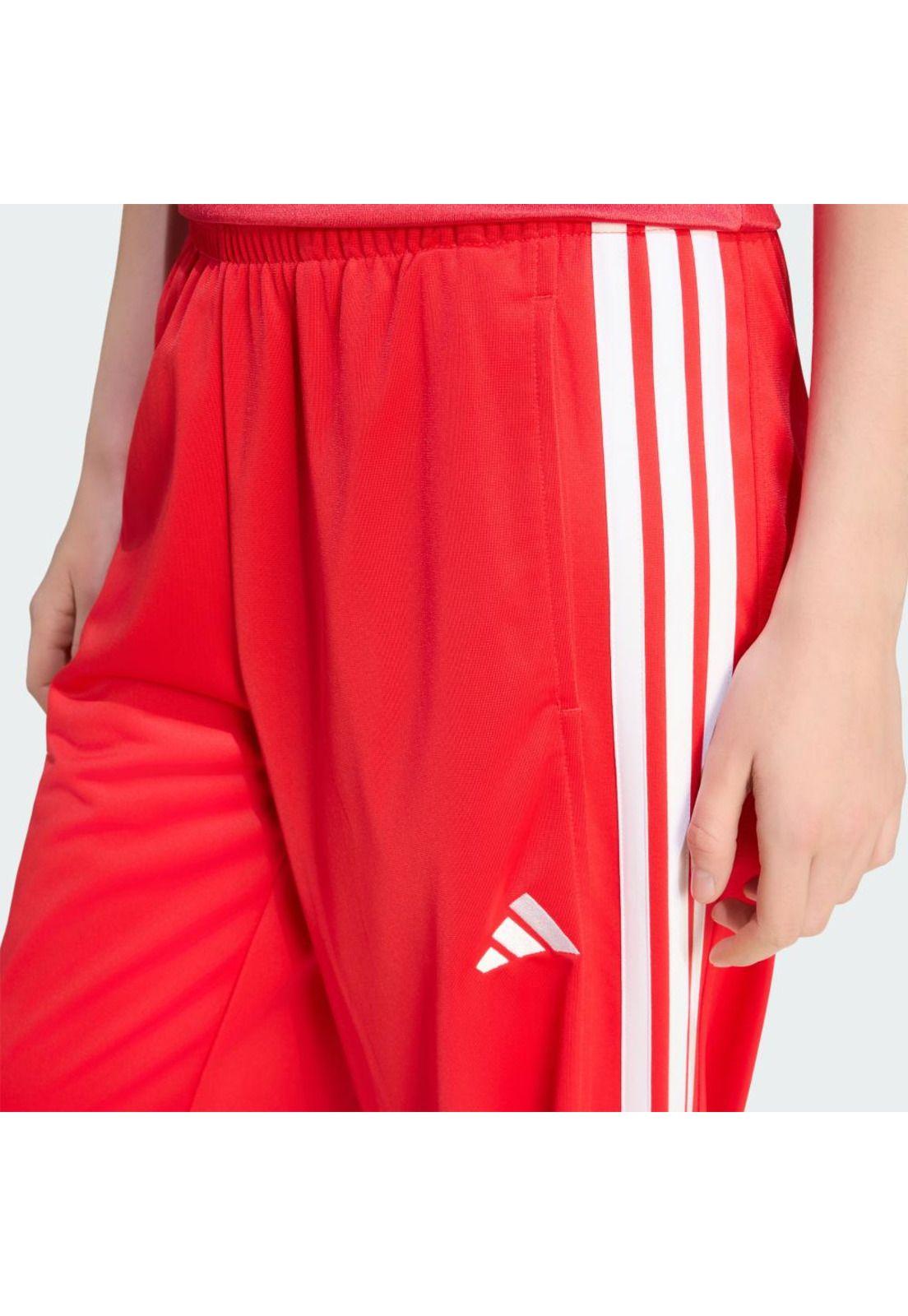 Pantalón adidas Mujer Deportivo Dayready Pierna Ancha Rojo-4