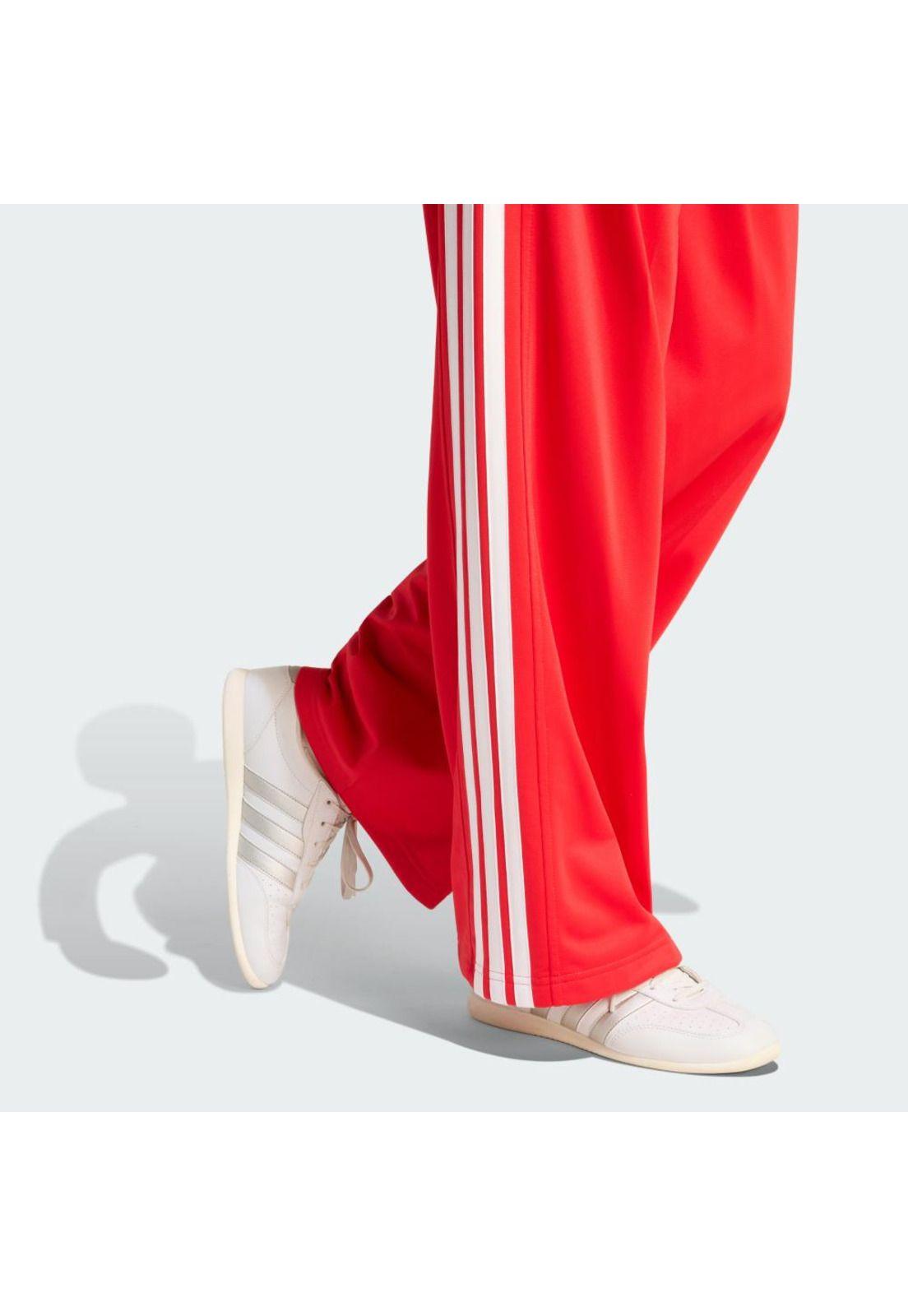 Pantalón adidas Mujer Deportivo Dayready Pierna Ancha Rojo-5