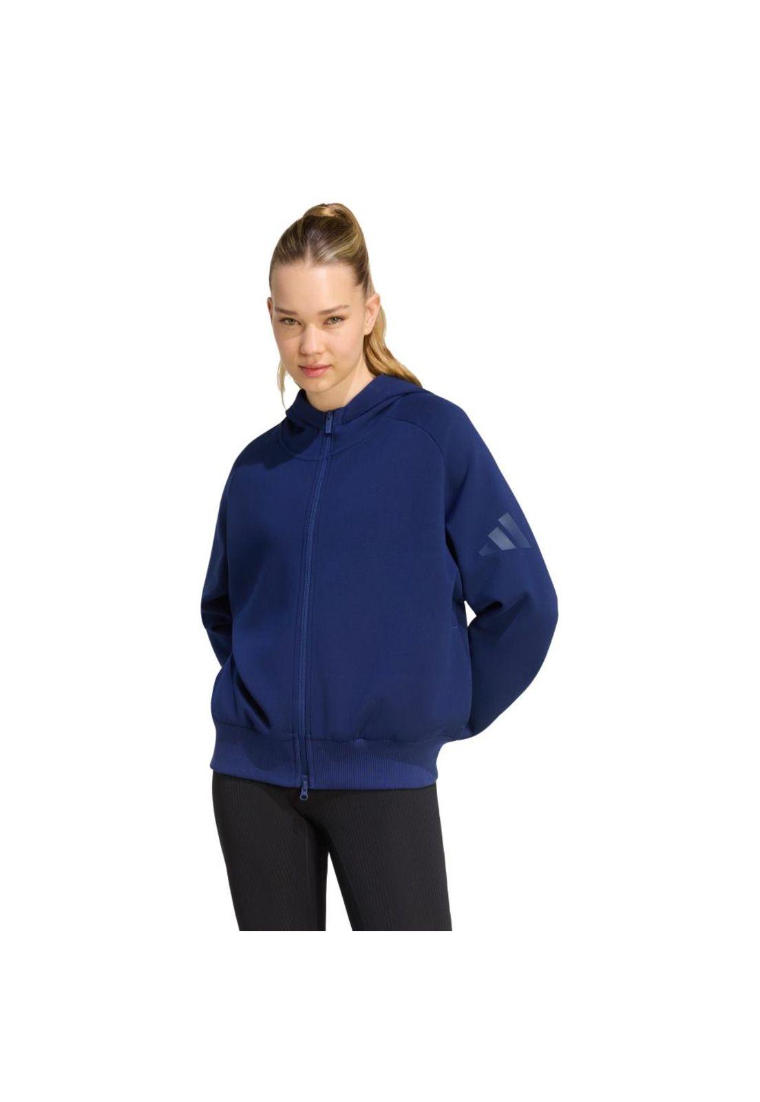 Polerón adidas Mujer CON GORRO SOFT LUX CIERRE-0