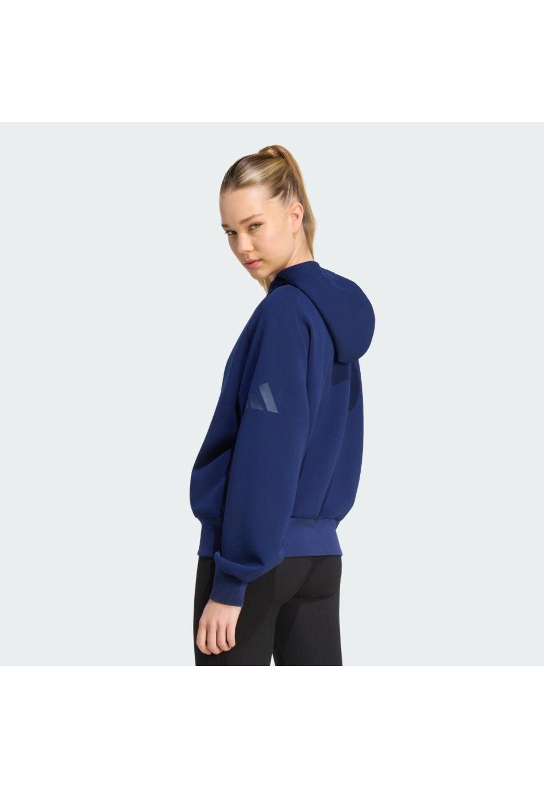Polerón adidas Mujer CON GORRO SOFT LUX CIERRE-2