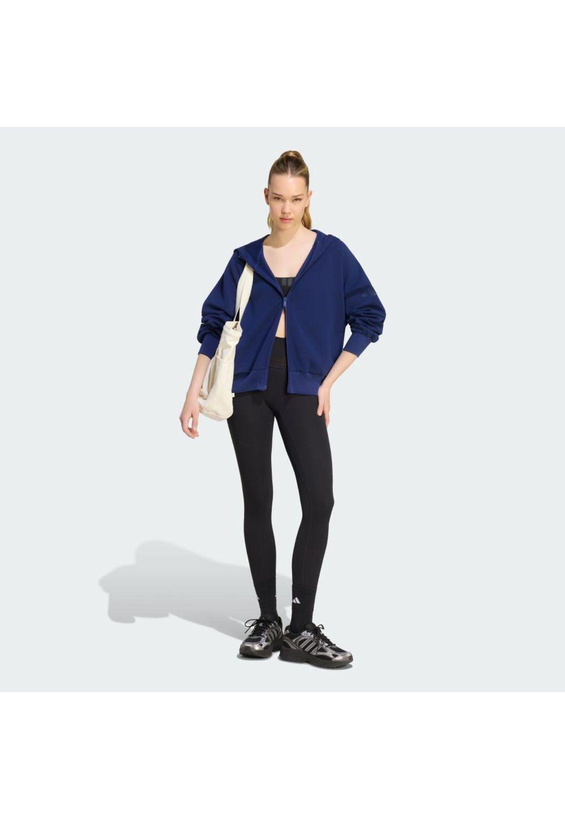 Polerón adidas Mujer CON GORRO SOFT LUX CIERRE-3