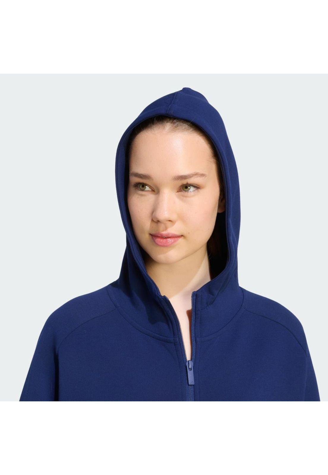 Polerón adidas Mujer CON GORRO SOFT LUX CIERRE-5