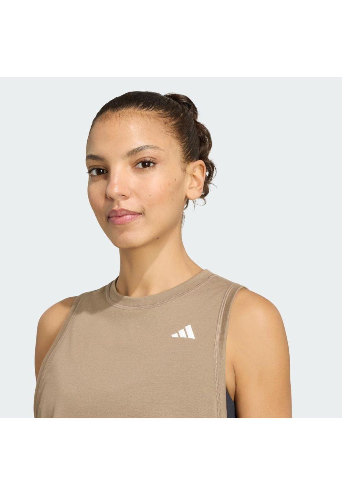 Polera adidas Mujer sin mangas para entrenar Essentials Boxy-4
