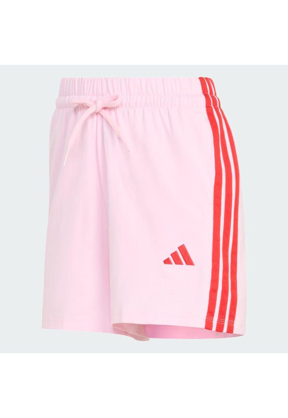 Short adidas Mujer de algodón Essentials 3 Tiras-1