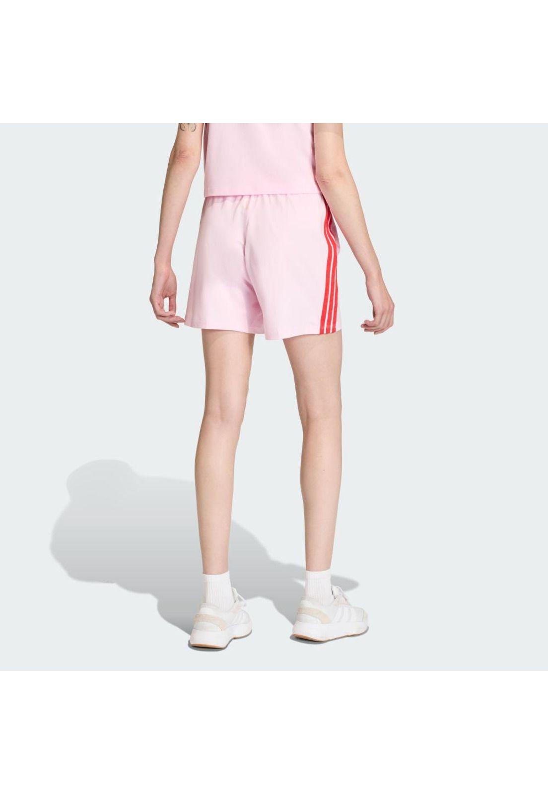 Short adidas Mujer de algodón Essentials 3 Tiras-2