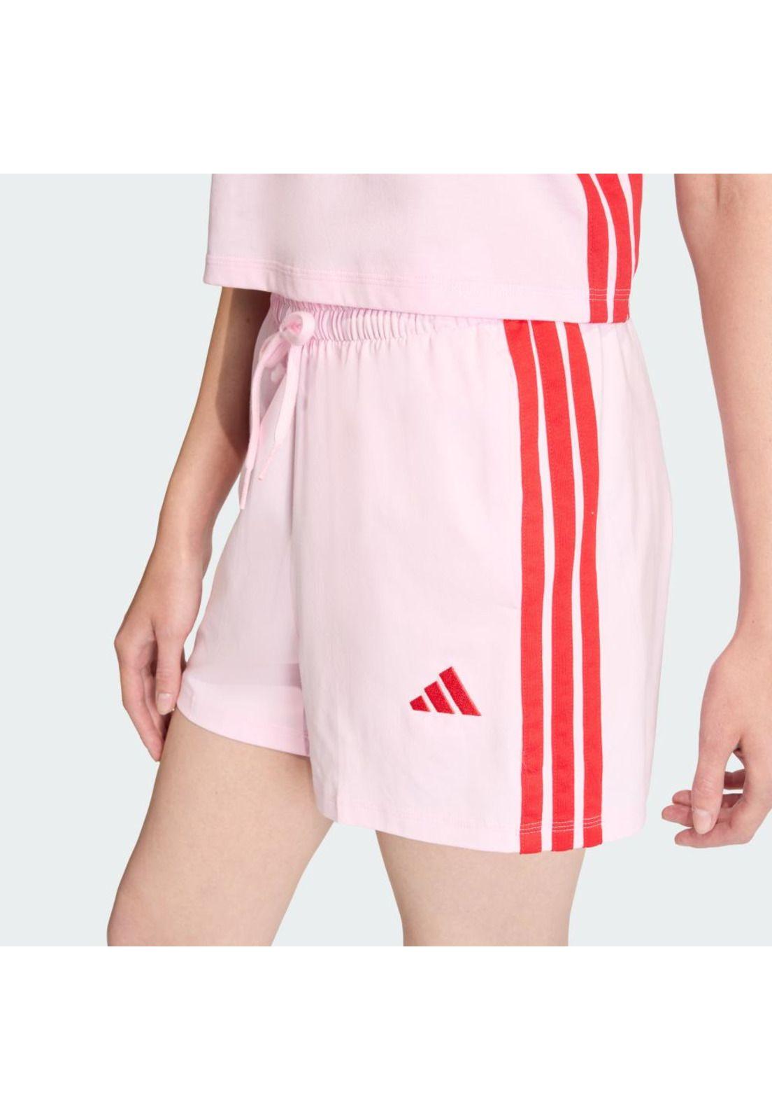 Short adidas Mujer de algodón Essentials 3 Tiras-4