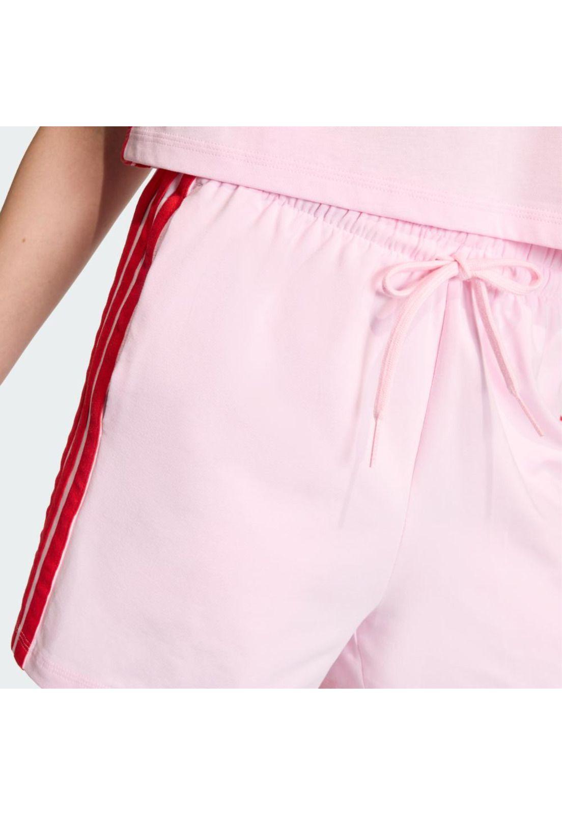 Short adidas Mujer de algodón Essentials 3 Tiras-5