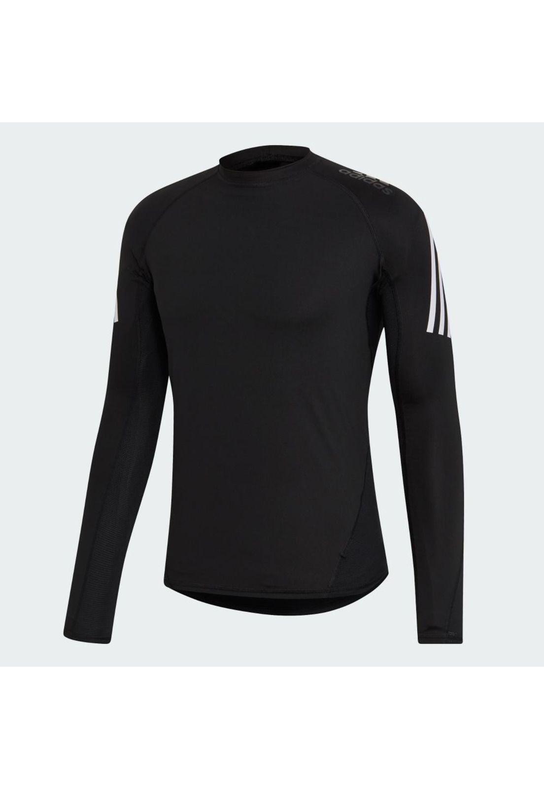Polera Manga larga Training 3 Stripes Hombre.-0