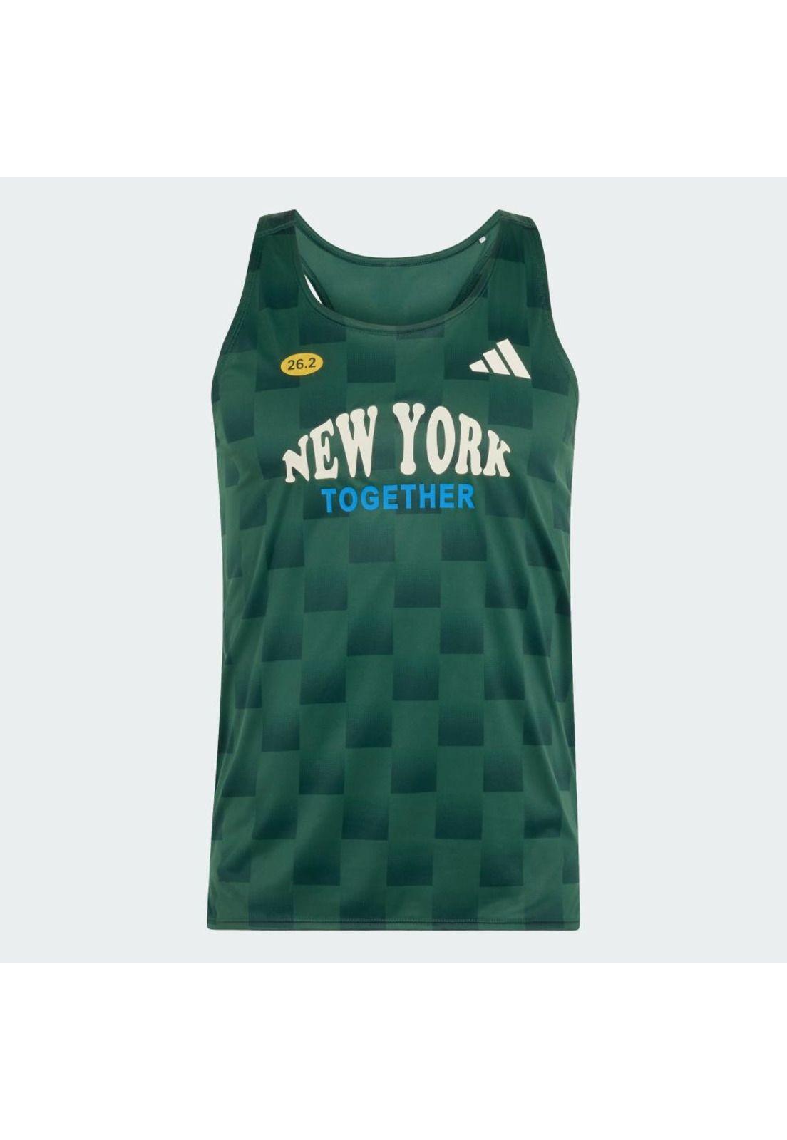 Polera adidas Hombre sin Mangas de Running adizero NYC-1