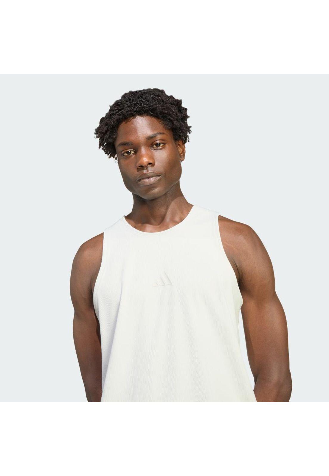 Polera adidas Hombre Puremotion sin Mangas Acanalada-4