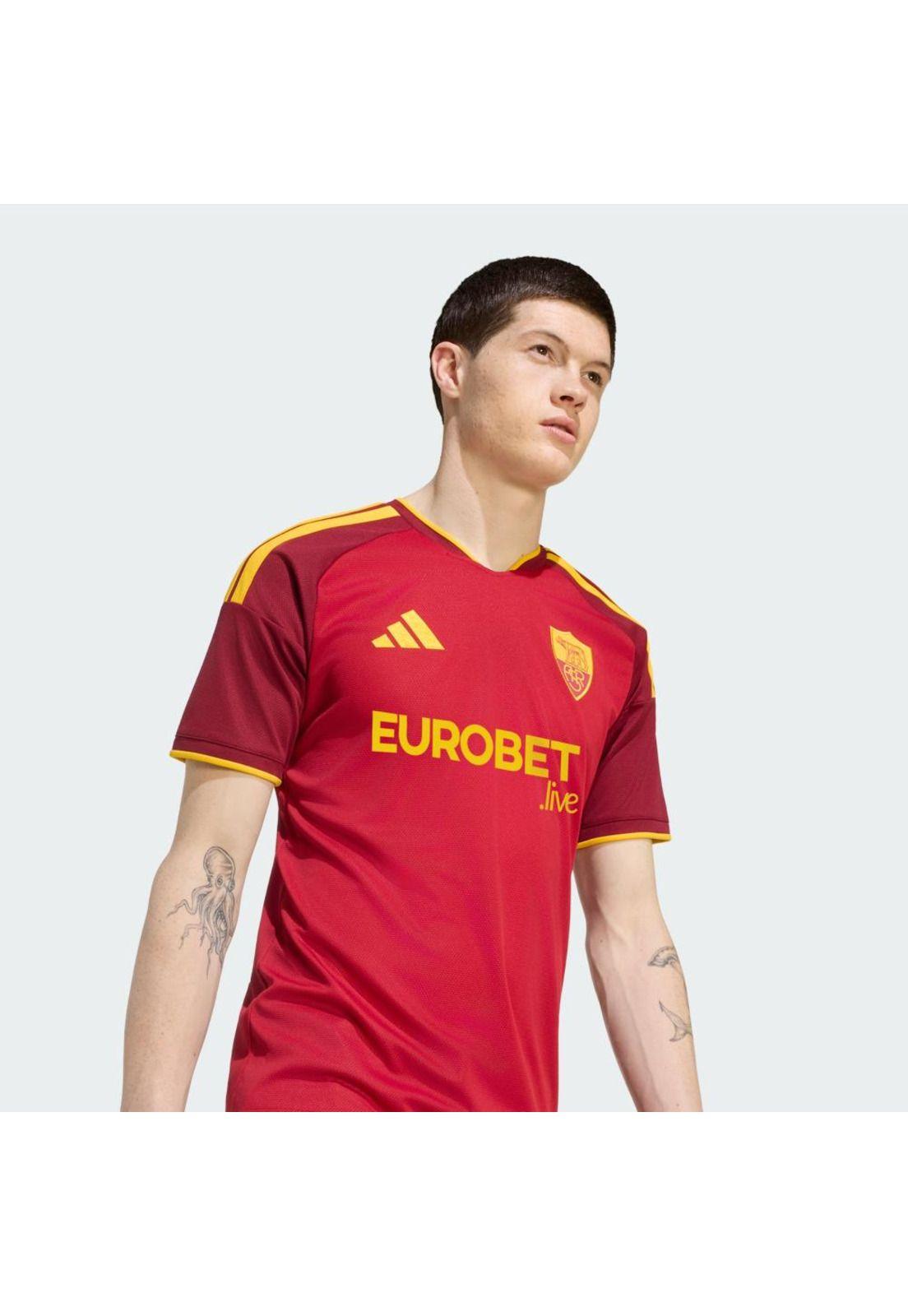 Camiseta de equipo adidas Hombre Local AS Roma 26/27-4