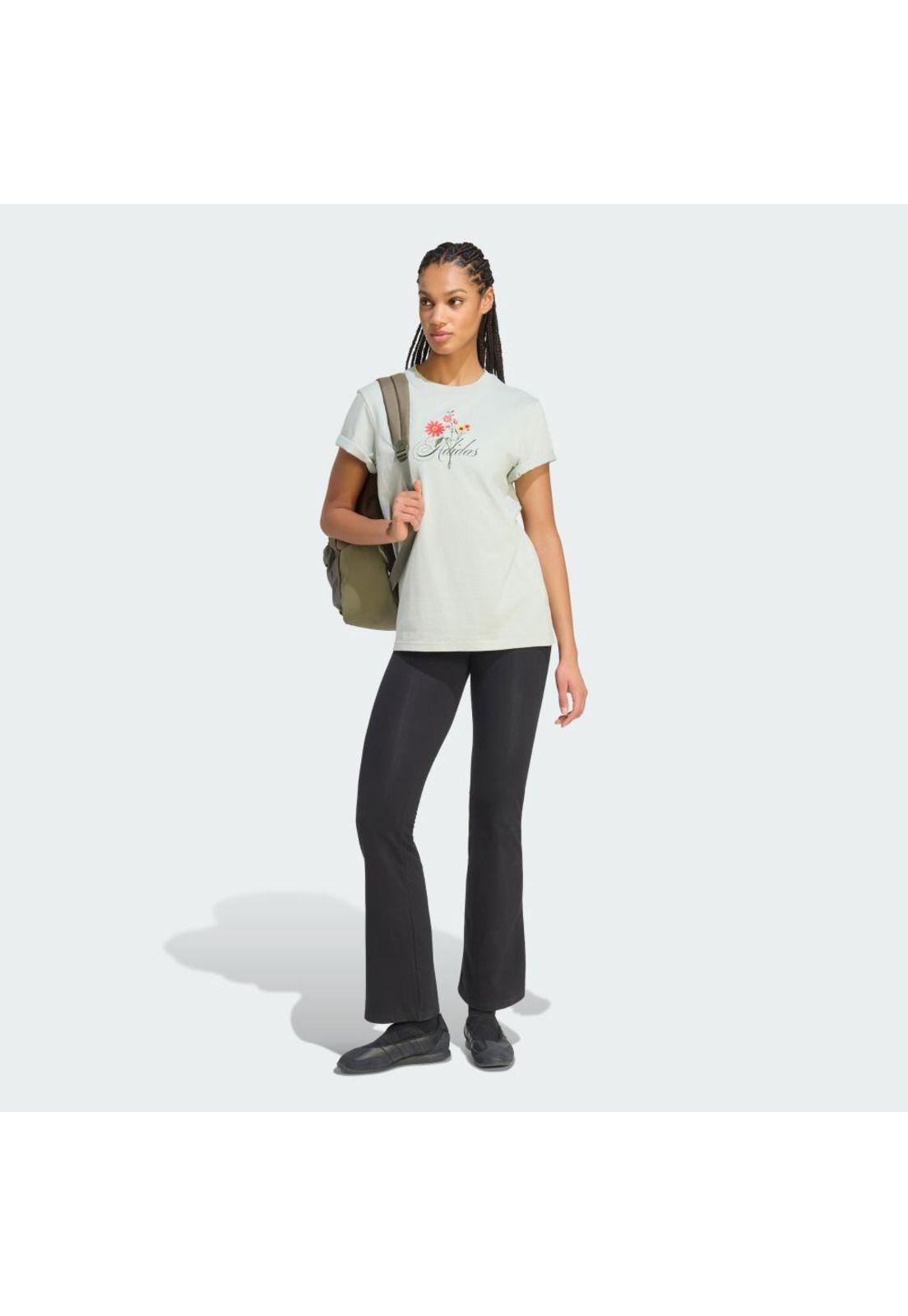 Polera adidas Mujer Estampado Floral Ajuste Holgado-3