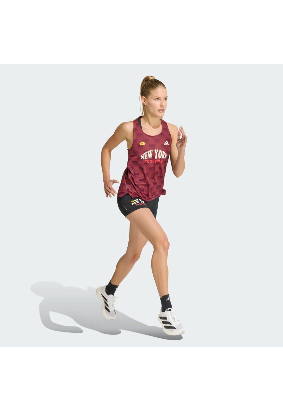 Polera adidas Mujer sin Mangas de Running adizero NYC-3