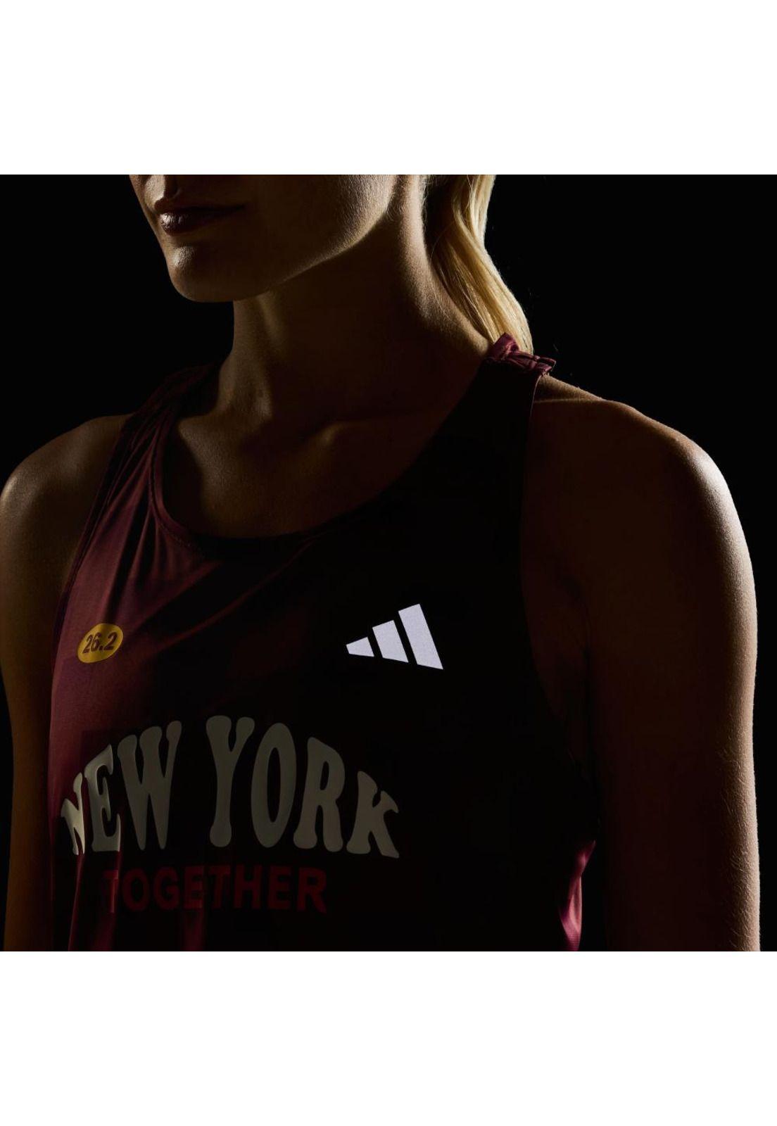 Polera adidas Mujer sin Mangas de Running adizero NYC-6